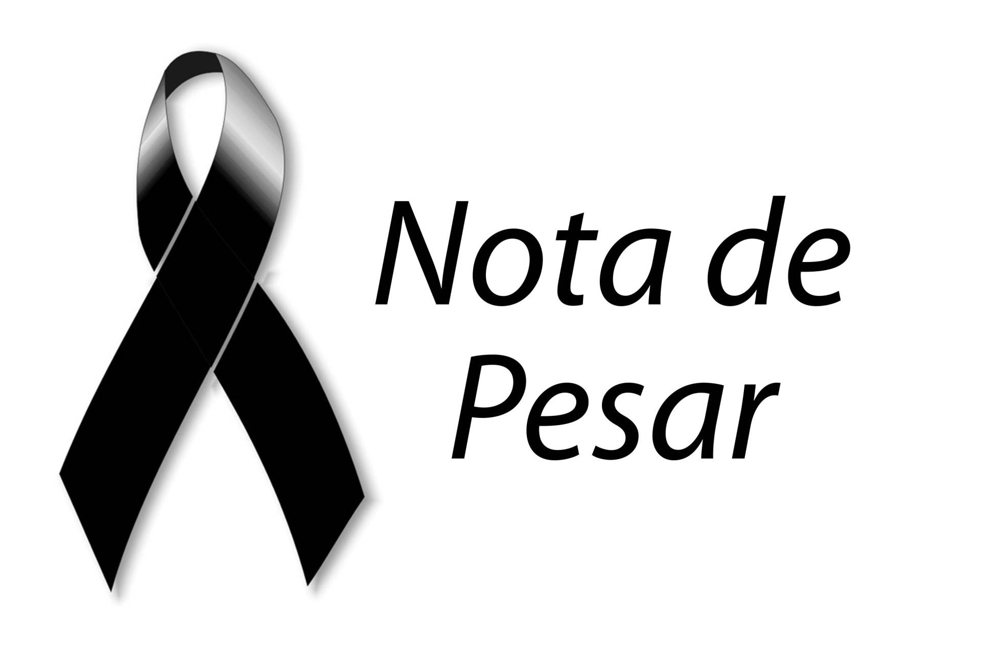 Banner de nota de pesar.