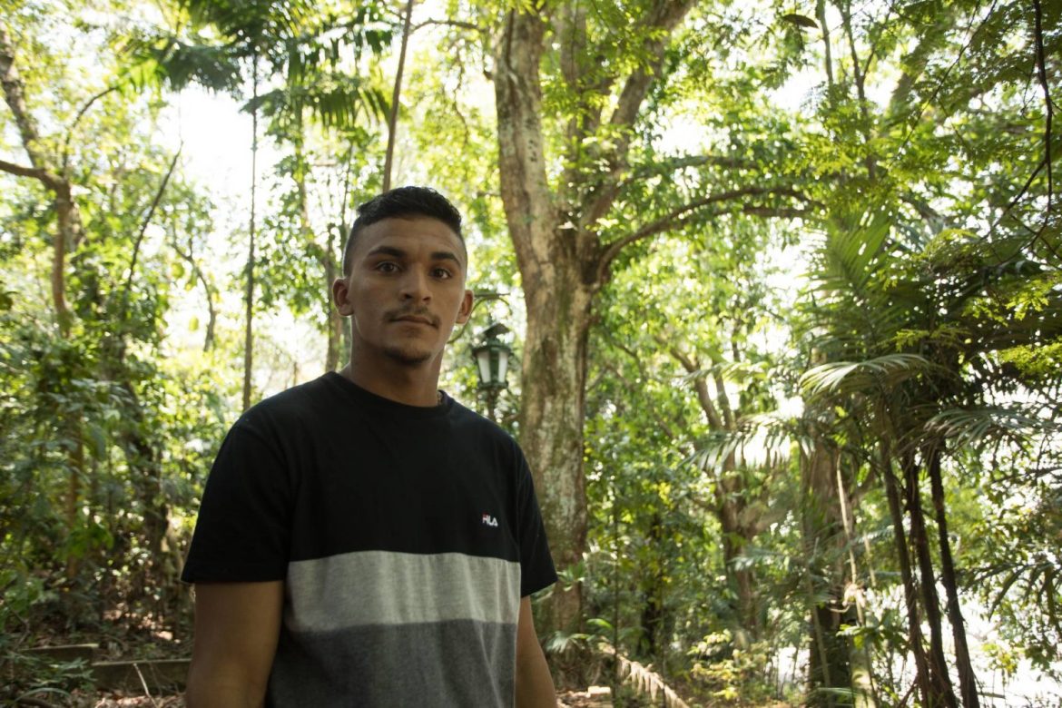 Natanael Gondim, aluno do Projeto Amazonas Sustentável promovido pela Fundação Amazônia Sustentável (FAS) e a Petrobras. 