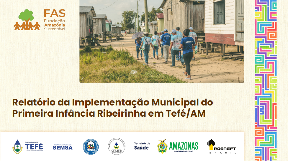 Capa de publicação feito pela Fundação Amazônia Sustentável (FAS).