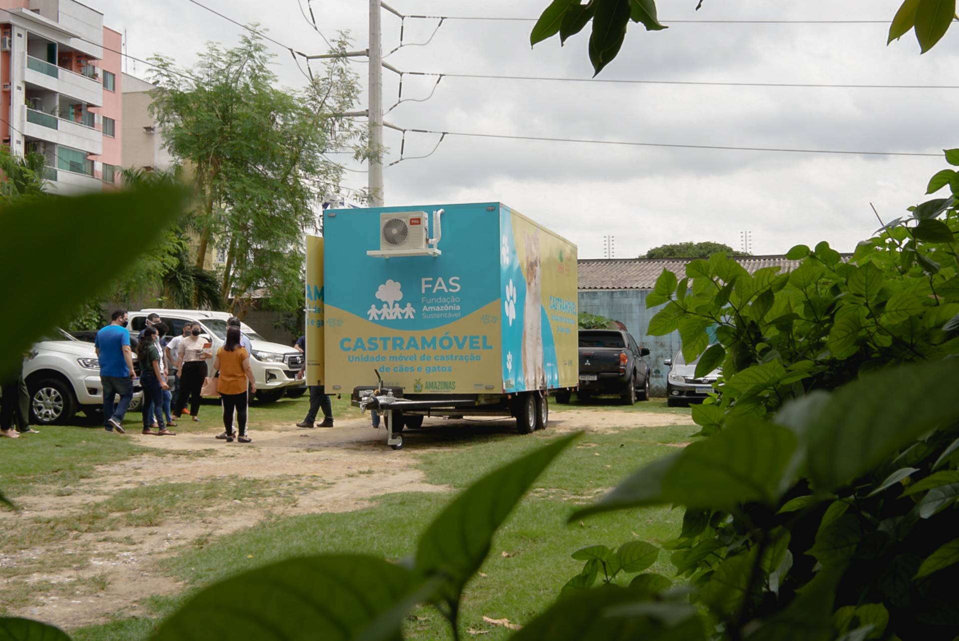 Veículo intitulado 'castramóvel', faz parte do projeto “Apoio à formulação, implementação e execução da Política Estadual do Bem-Estar Animal e da Fauna Doméstica”, promovido por meio da parceria entre a Fundação Amazônia Sustentável (FAS) e a Secretaria de Estado do Meio Ambiente (Sema), em Manaus.