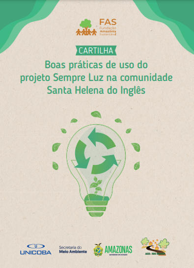 Capa de cartilha criada pela Fundação Amazônia Sustentável (FAS).