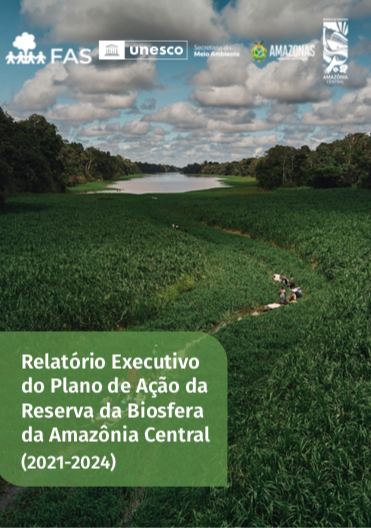 Capa de publicação criada pela Fundação Amazônia Sustentável (FAS).
