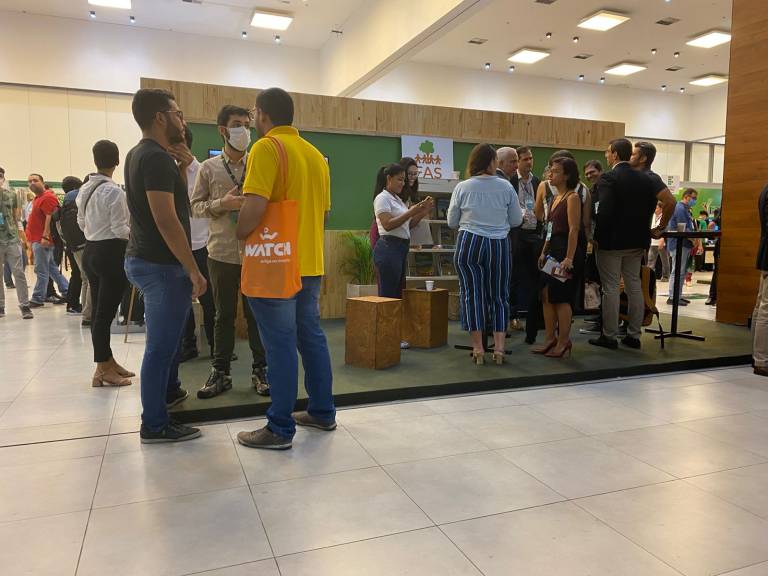 Time da Fundação Amazônia Sustentável (FAS), participando da Expo Amazônia Bio&TIC, realizada em Manaus.