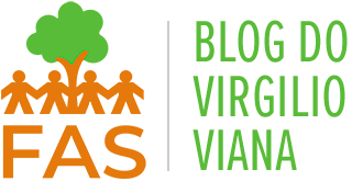 Logo da Fundação Amazônia Sustentável (FAS) junto com a frase 'Blog do Virgilio Viana'.