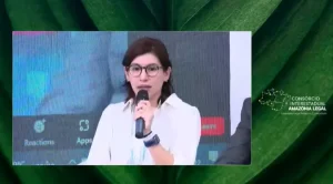 Gerente do Programa de Soluções Inovadoras da Fundação Amazônia Sustentável (FAS), participando do painel promovido pelo Consórcio Interestadual de Desenvolvimento Sustentável da Amazônia Legal, na 27ª Conferência do Clima da Organização das Nações Unidas (COP27).