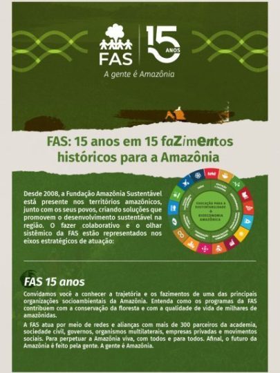 FAS: 15 anos em 15 fazimentos históricos para a Amazônia