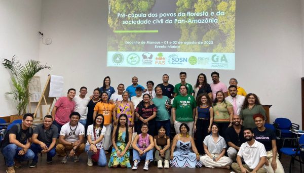 Evento da Pré-cúpula da Amazônia realizado pela Fundação Amazônia Sustentável junto com organizações parceiras.